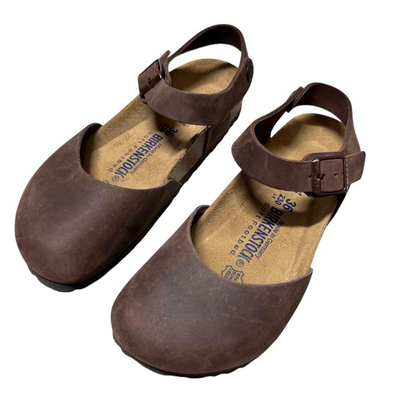 Birkenstock Shoes - Birkenstock Messina Leather Sandals Women Size 36 Discontinued RARE Brown 5/6